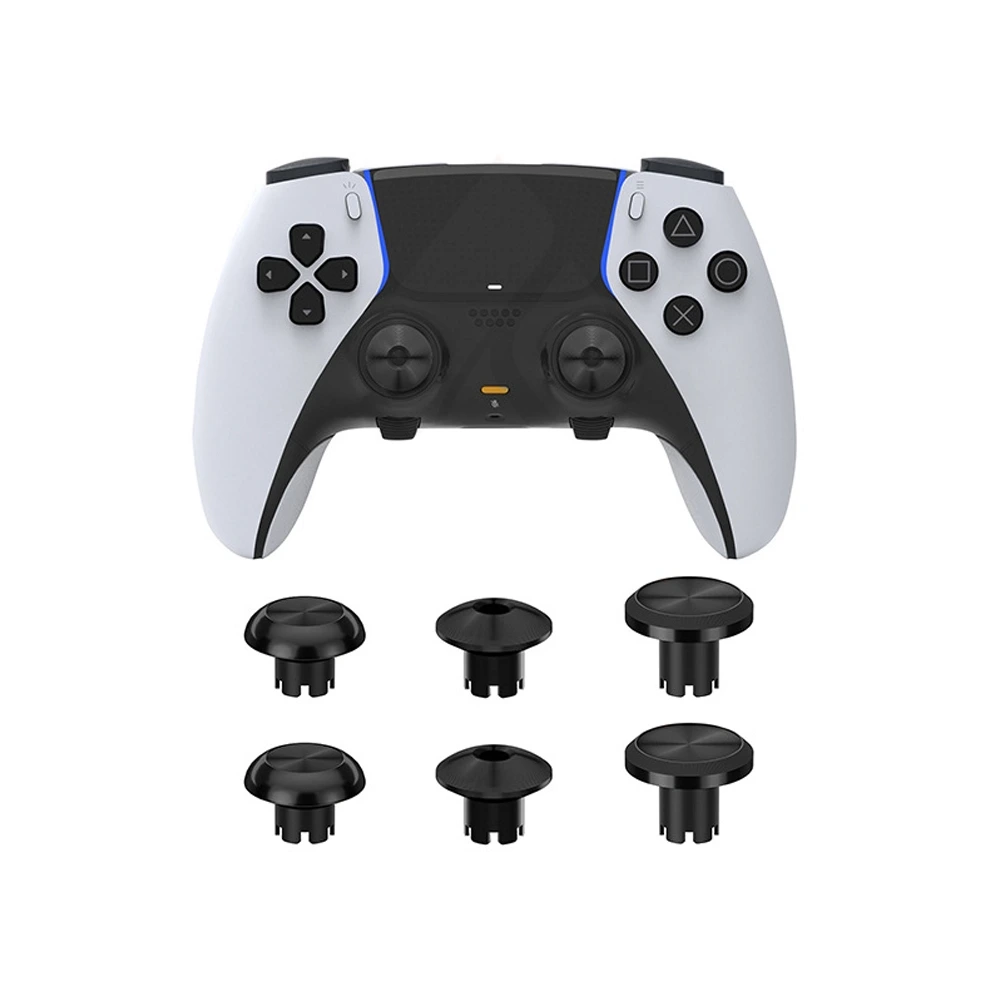 Metal Joystick Cap For Ps5 Edge Controller 6pcs - Black-0 Metal Joystick Cap For Ps5 Edge Controller 6pcs - Black-0