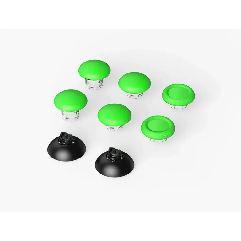 8 In 1 Plastic Joystick Cap & Joystick Base For Original Ps5 Edge Controller - Green-0