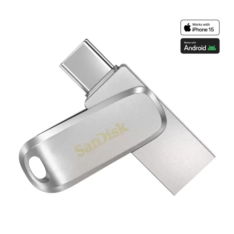 Sandisk Ultra Dual Drive Luxe Usb Type-c Flash Drive - 32gb (Silver)-0