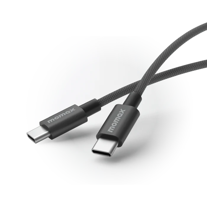 Momax Elite Usb-c To Usb-c Braided Cable 60w 1.5m - Black-123173 Momax Elite Usb-c To Usb-c Braided Cable 60w 1.5m - Black-123173