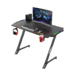 Twisted Minds Z Shaped Gaming Desk Carbon Fiber Texture - Rgb-123272