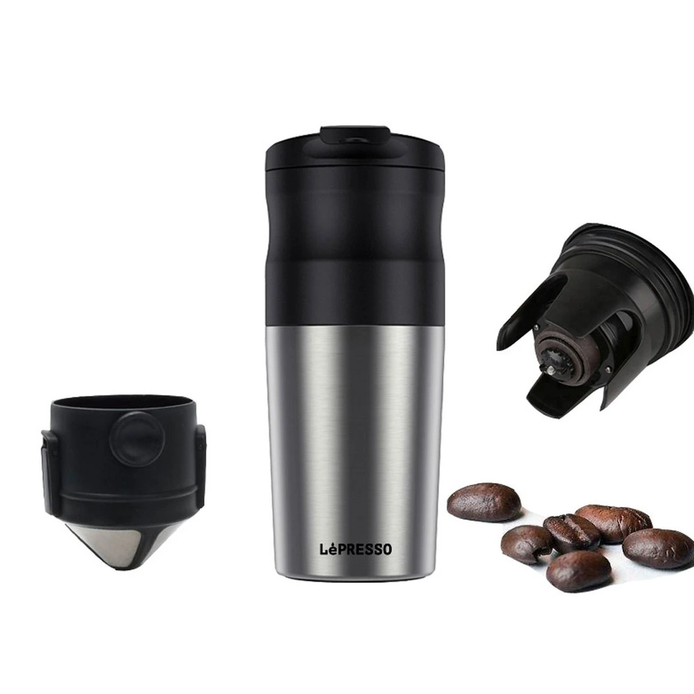 LePesso Portable Mug Burr Grinder Coffee Maker-126122 LePesso Portable Mug Burr Grinder Coffee Maker-126122