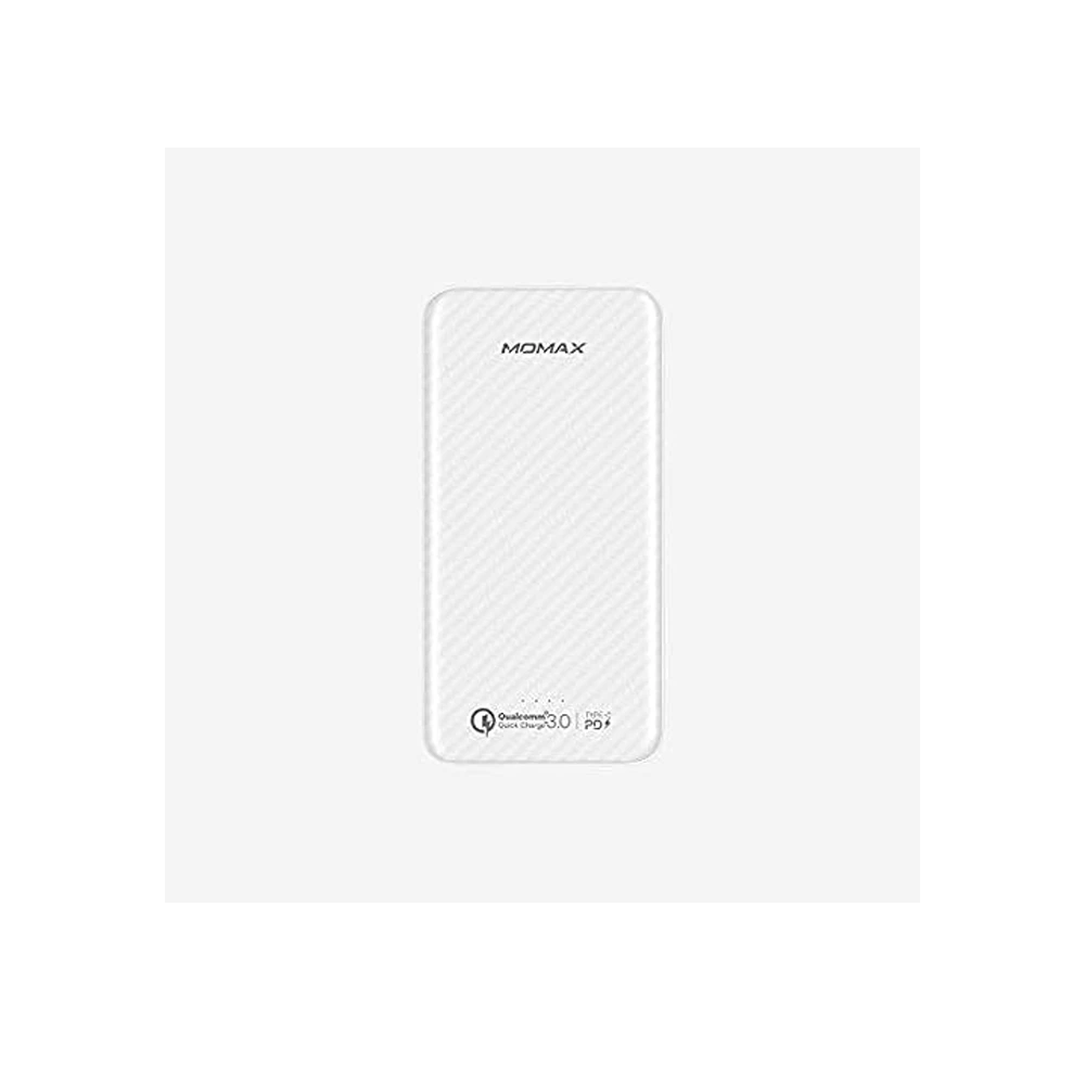 Momax iPower Minimal PD QC External Battery Pack 10000mAh - White-0 Momax iPower Minimal PD QC External Battery Pack 10000mAh - White-0