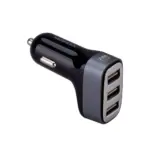 MOMAX Polar Light Series Car Charger-Dual 3 USB Ports -Black-0