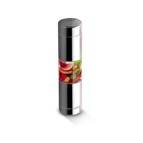 Asobu Flavor U See Water Bottle With Fruit Infuser -ASB-SWG15-SIL-0