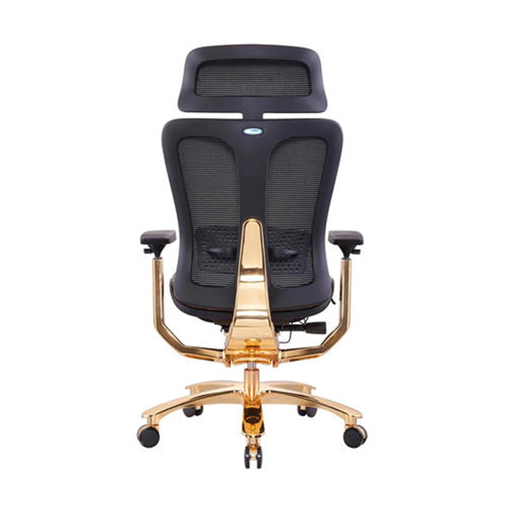 High Back Bifma Chair Real Leather Ergonomic Golden Chair-126356 High Back Bifma Chair Real Leather Ergonomic Golden Chair-126356