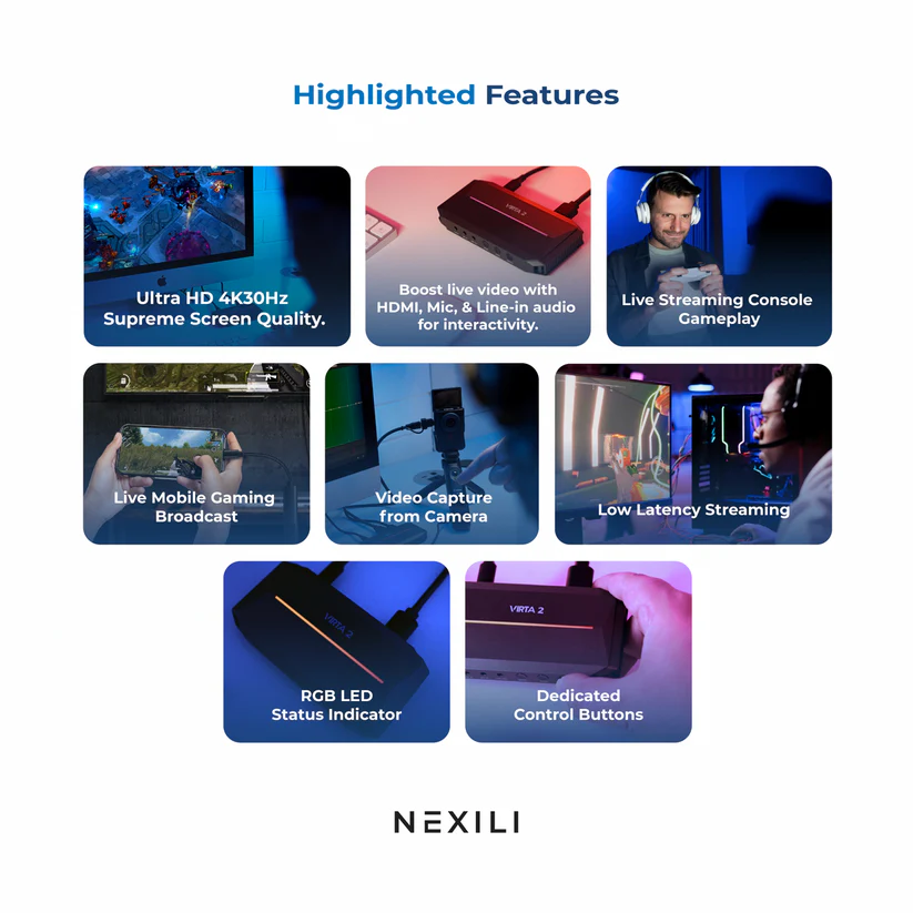 Nexili Virta 2 Dual Hdmi 4k Capture Card-126374 Nexili Virta 2 Dual Hdmi 4k Capture Card-126374