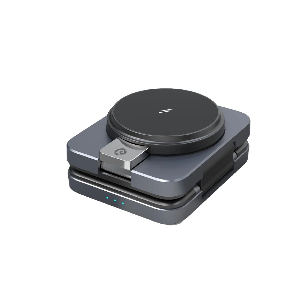 Powerology Qi2-15w Magsafe Iph15 Multi-device Charging Stand - Black-126366 Powerology Qi2-15w Magsafe Iph15 Multi-device Charging Stand - Black-126366