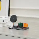 Powerology Qi2-15w Magsafe Iph15 Multi-device Charging Stand - Black-126367