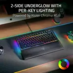 Razer Blackwidow V4 75% Mechanical Gaming Keyboard With Wrist Rest (Orange Tactile Switches) - Black-126504