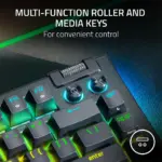 Razer Blackwidow V4 75% Mechanical Gaming Keyboard With Wrist Rest (Orange Tactile Switches) - Black-126506