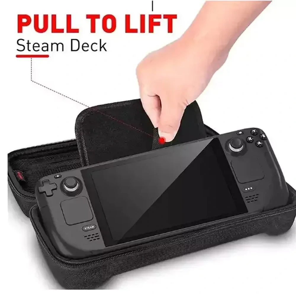 Storage Bag Shockproof For For Steam Deck - Black-126731 Storage Bag Shockproof For For Steam Deck - Black-126731