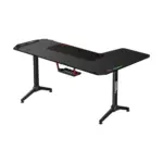 Twisted Minds Warrior L Shaped Rgb Gaming Desk, Left - Black-126922