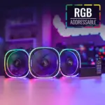 Aerocool Astro 12 Pro Rgb Triple Fan Kit With Controllers - Black-127031