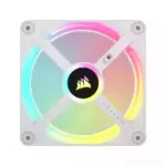 Corsair Icue Link Qx120 Rgb - 3 X 120mm Pwm Pc Fans Starter Kit With Hub - White-127169