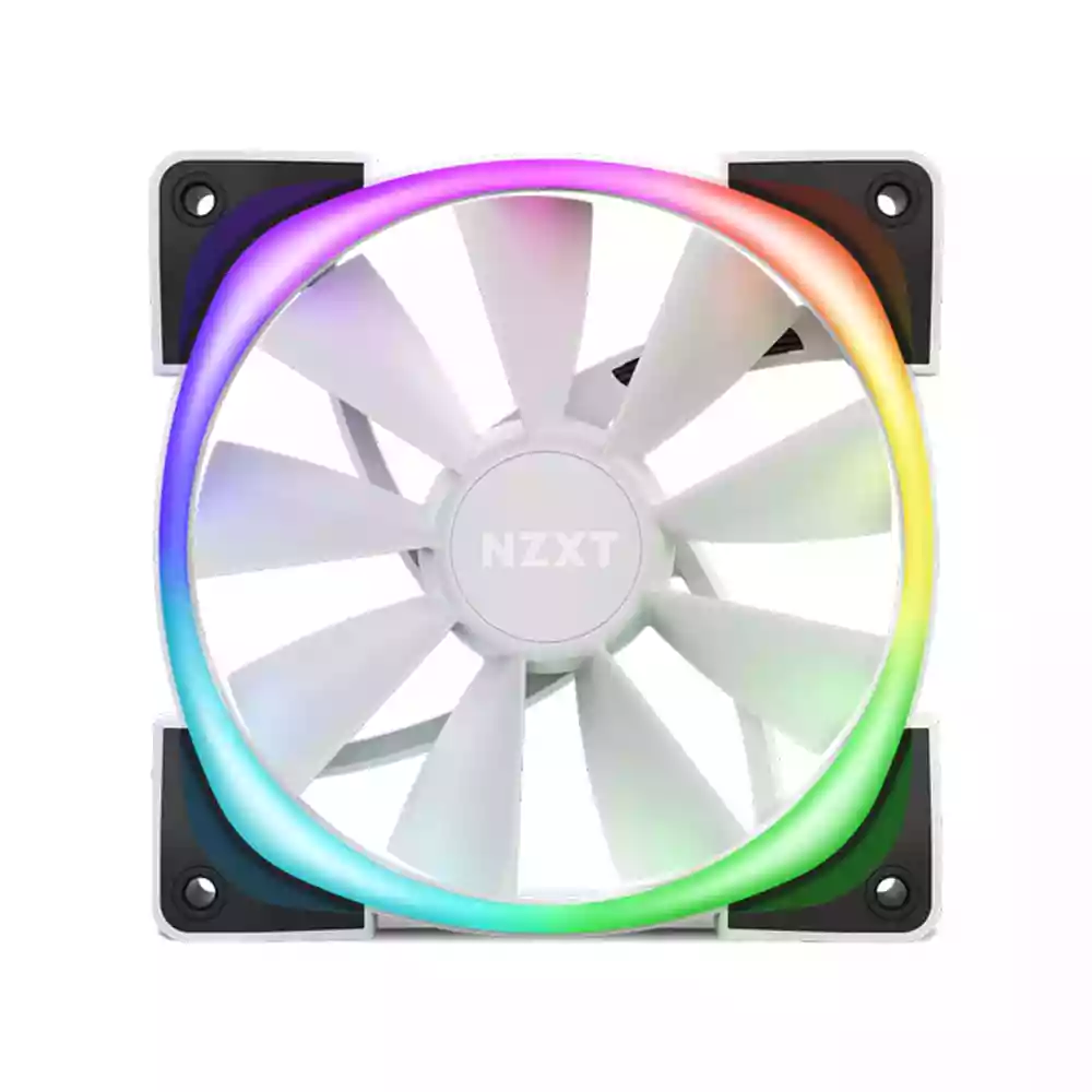 Nzxt Aer Rgb 2 - 120mm Single - White-0 Nzxt Aer Rgb 2 - 120mm Single - White-0