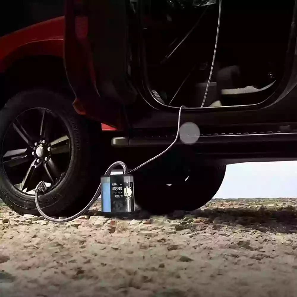 Powerology 8800mah Jump Start Air Compressor - Transparent-127373 Powerology 8800mah Jump Start Air Compressor - Transparent-127373