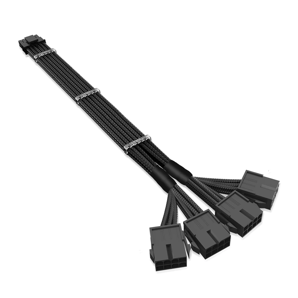 Sybechatf Rtx 4090 4080 4070ti 16(12+4) to 4x8pin Pci-e 5.0 Sleeved Extension Cable-0 Sybechatf Rtx 4090 4080 4070ti 16(12+4) to 4x8pin Pci-e 5.0 Sleeved Extension Cable-0