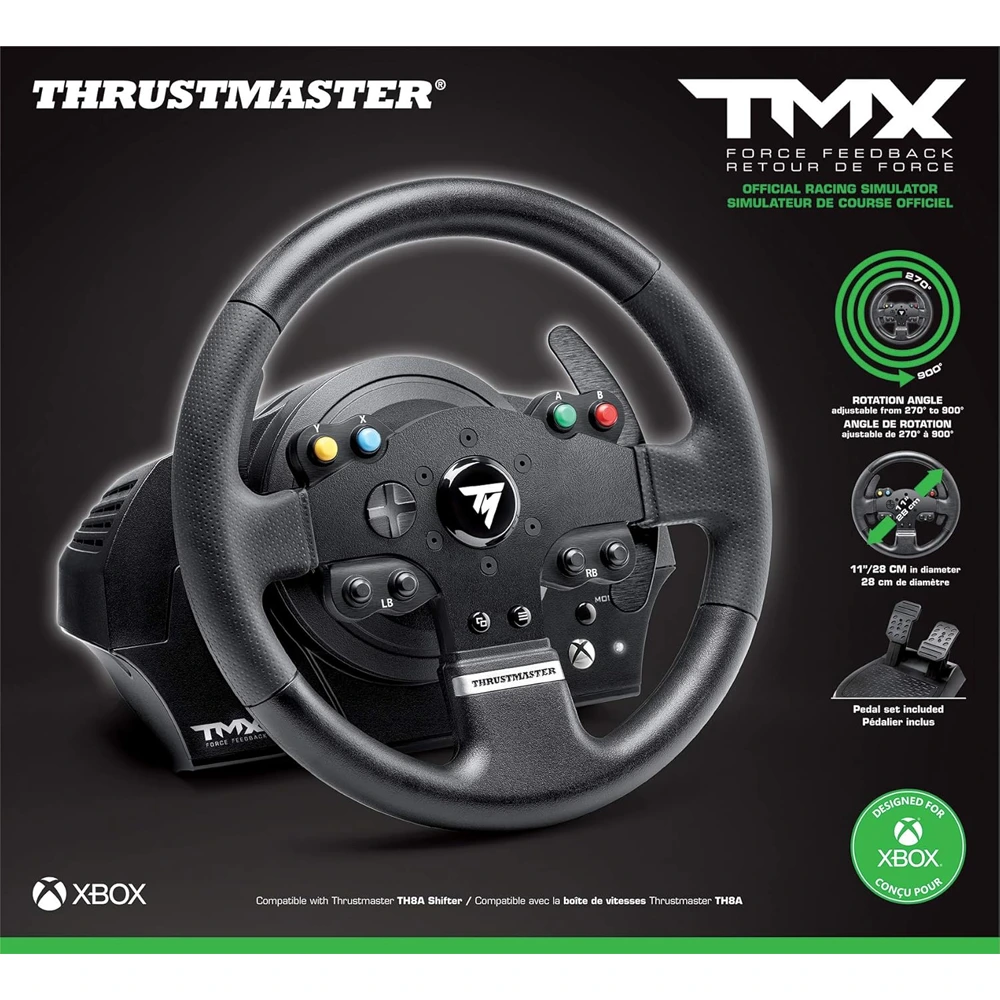Thrustmaster Tmx Racing Wheel With Force Feedback And Racing Pedals (Compatible With Xbox & Pc)-127481 Thrustmaster Tmx Racing Wheel With Force Feedback And Racing Pedals (Compatible With Xbox & Pc)-127481