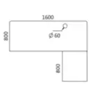 Gamvity L Shape Standing Ergonomic 3 Legs Stand Up Modern Furniture Table Electric Height Adjustable Desk(1000x1750mm) - Walnut-127560