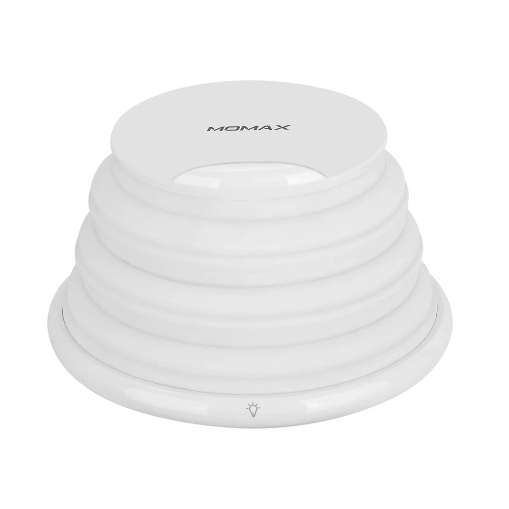 Momax Q Led Rainbow Color Changing Lamp With Wireless Charging - White-0 Momax Q Led Rainbow Color Changing Lamp With Wireless Charging - White-0