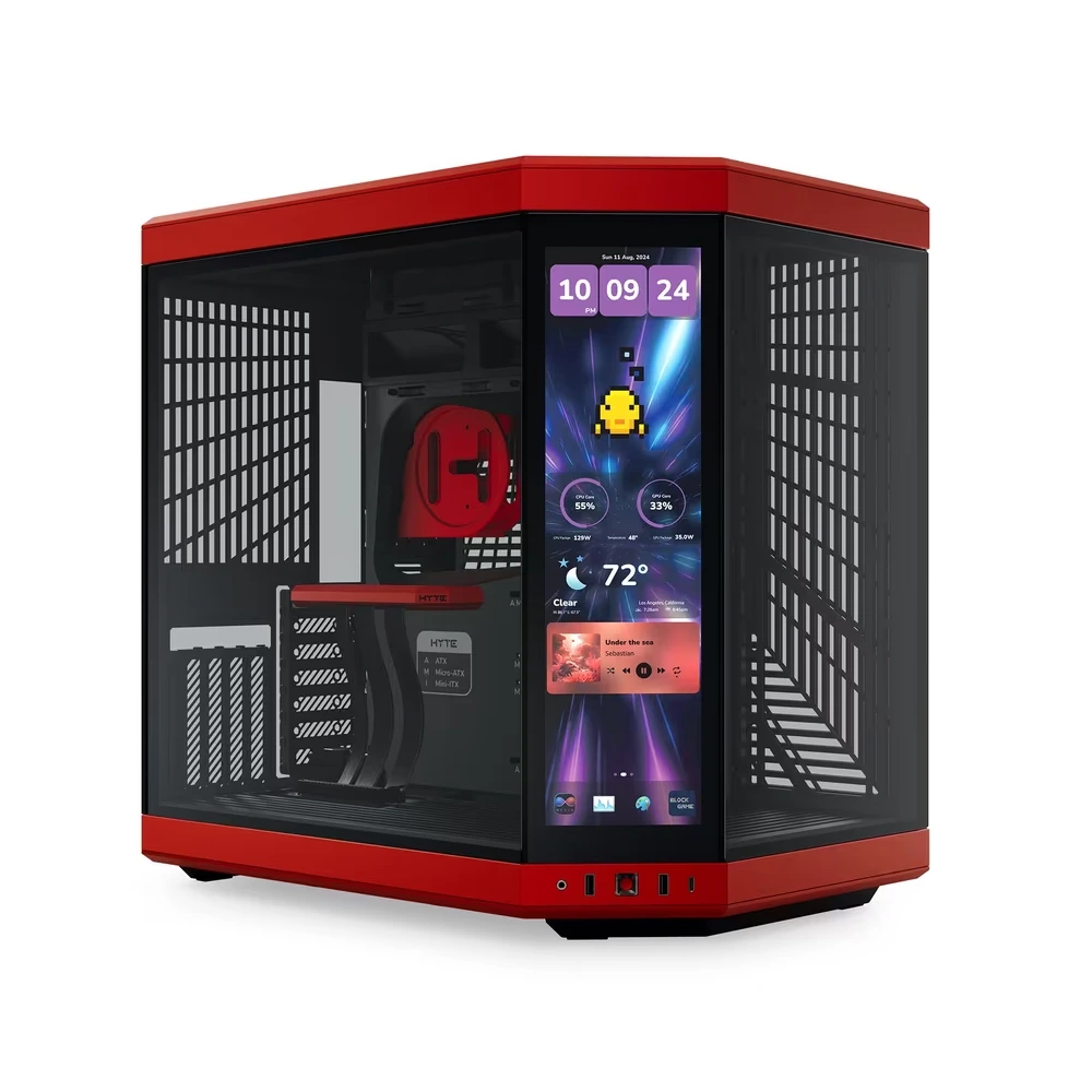 Hyte Y70 Touch Infinite Modern Aesthetic Case - Black Cherry-0 Hyte Y70 Touch Infinite Modern Aesthetic Case - Black Cherry-0