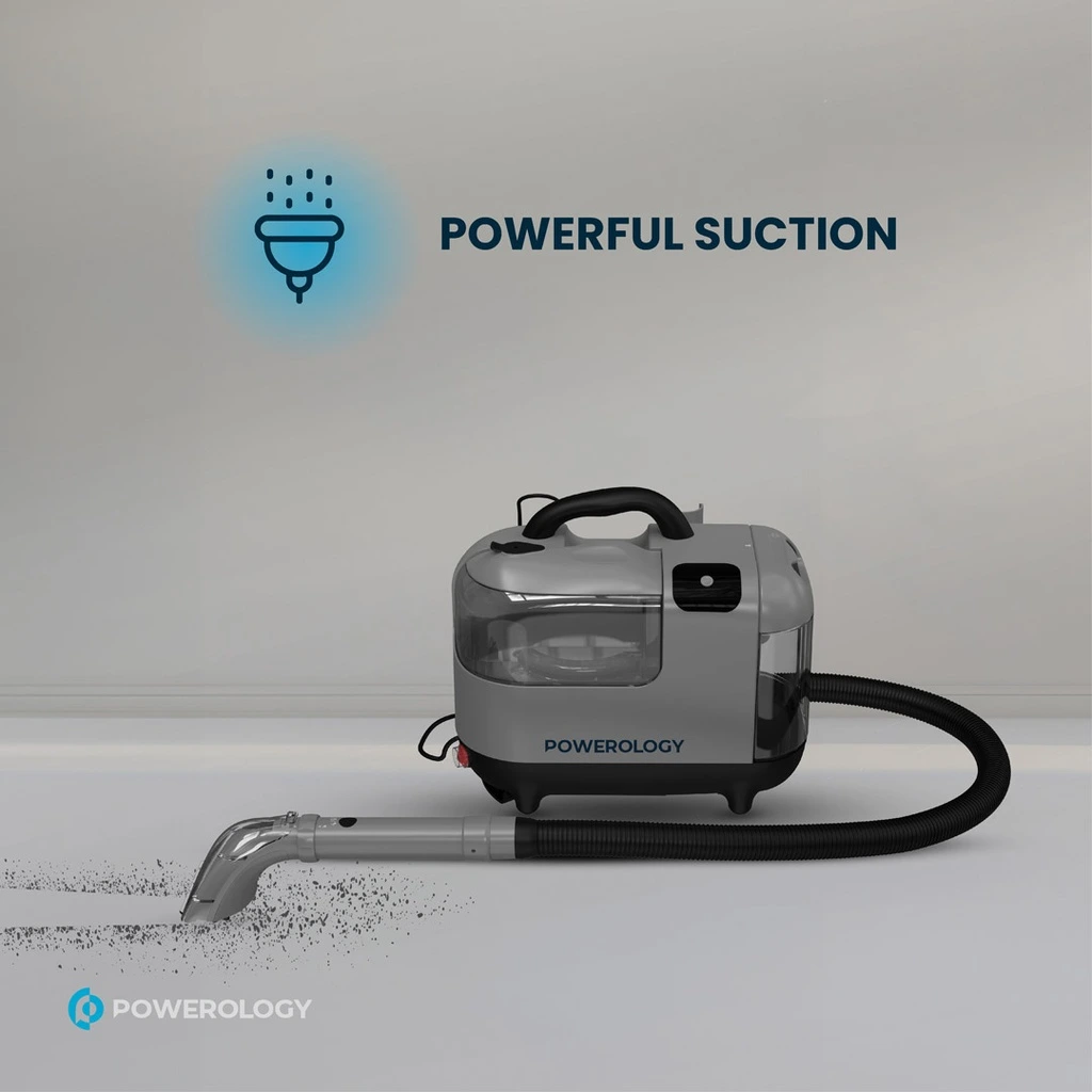 Powerology Powerful Spot & Stain Cleaner Hot Water & Steam Function - Black-128534 Powerology Powerful Spot & Stain Cleaner Hot Water & Steam Function - Black-128534