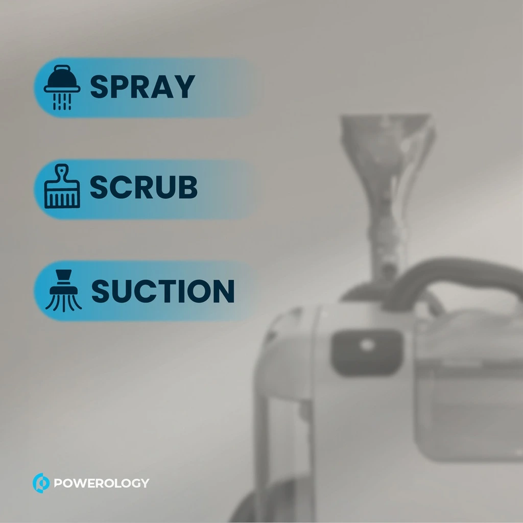 Powerology Powerful Spot & Stain Cleaner Hot Water & Steam Function - Black-128537 Powerology Powerful Spot & Stain Cleaner Hot Water & Steam Function - Black-128537