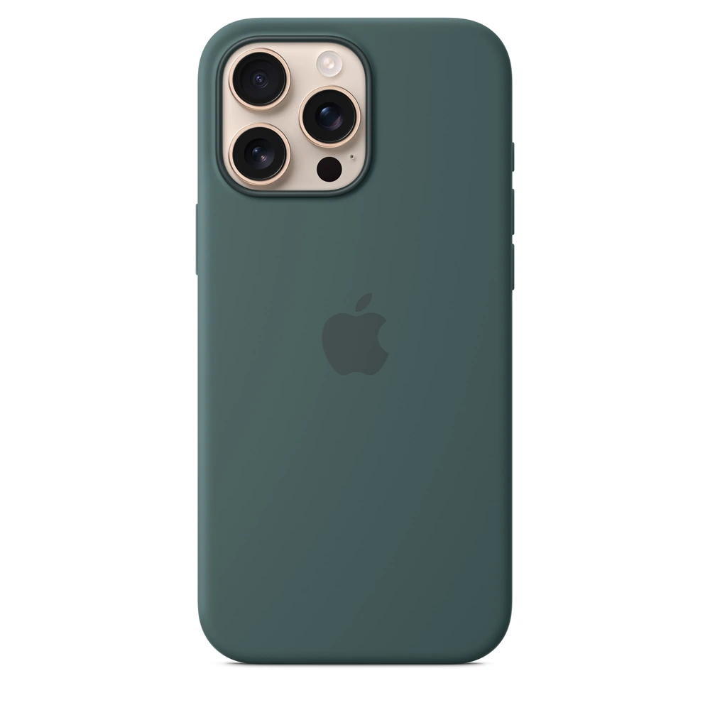 Apple Iphone 16 Pro Max Silicone Case With Magsafe - Lake Green-0 Apple Iphone 16 Pro Max Silicone Case With Magsafe - Lake Green-0