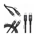 Momax Elitelink 3 Premium Lightning To Type-c Cables (30cm, 2.2m, 1.2m)-0