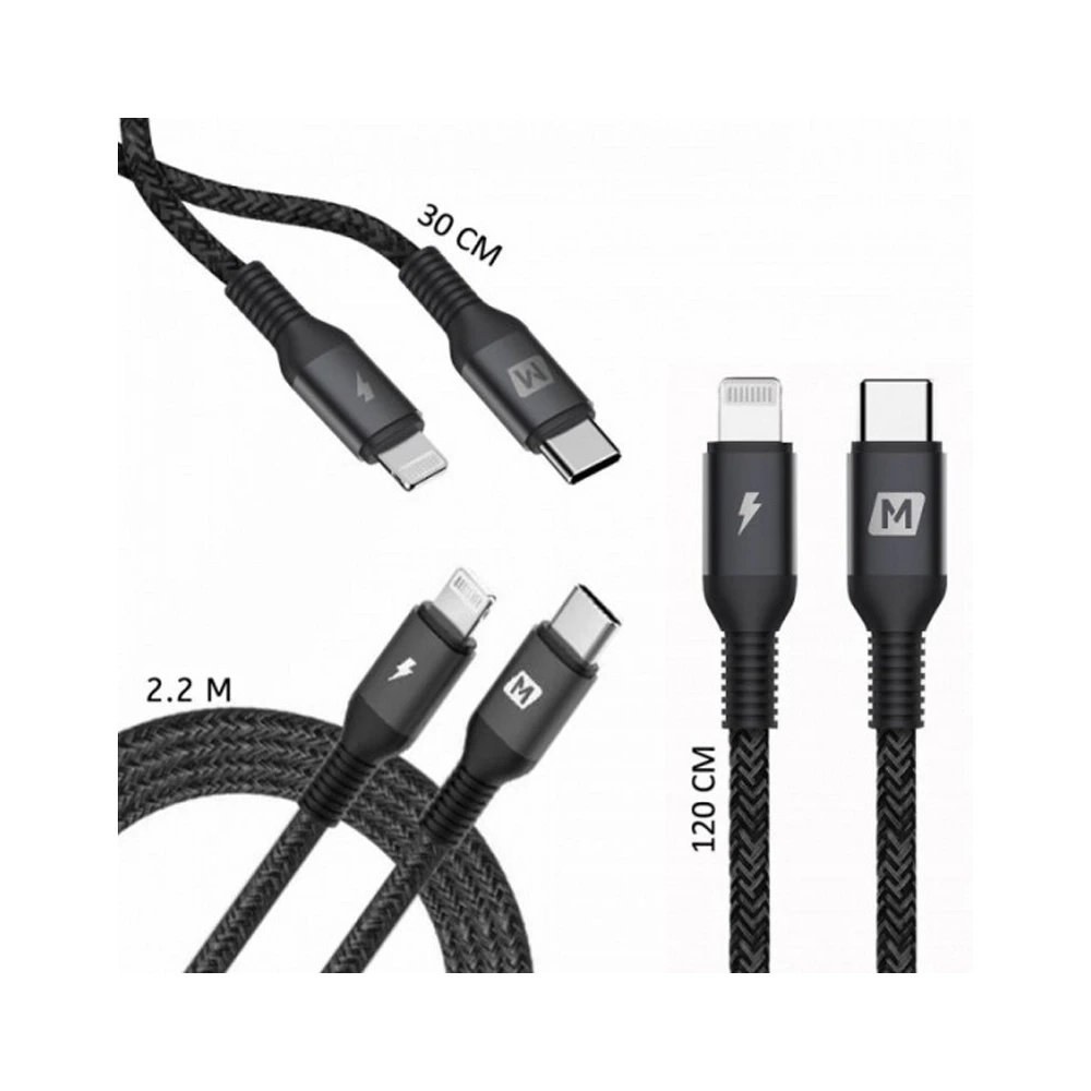 Momax Elitelink 3 Premium Lightning To Type-c Cables (30cm, 2.2m, 1.2m)-0 Momax Elitelink 3 Premium Lightning To Type-c Cables (30cm, 2.2m, 1.2m)-0
