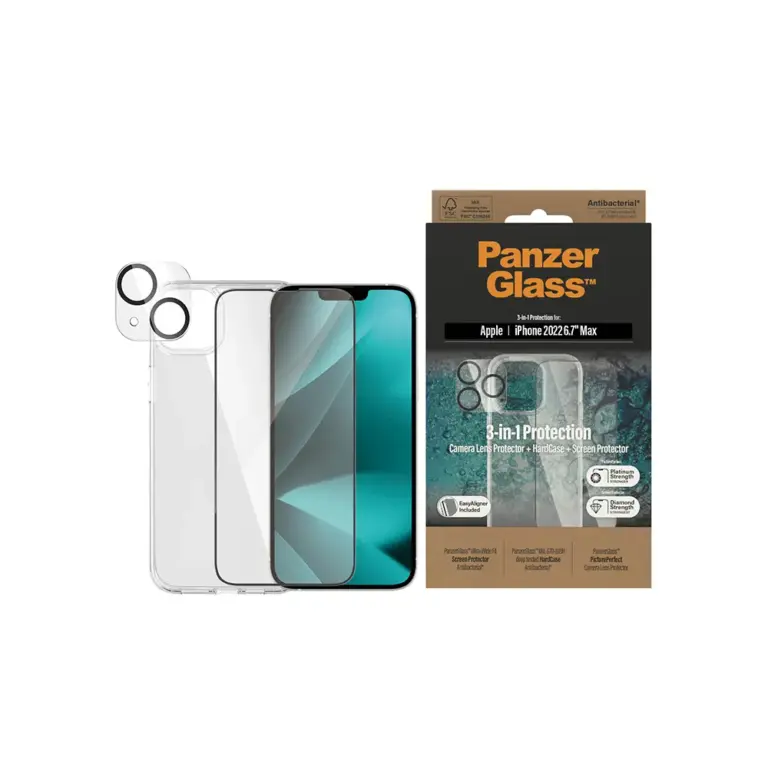 PanzerGlass iPhone 14 Plus protection package - Clear-0