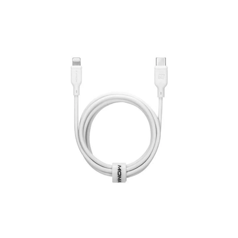 Momax Zero USB-C to Lightning Cable 1.2m White-0 Momax Zero USB-C to Lightning Cable 1.2m White-0