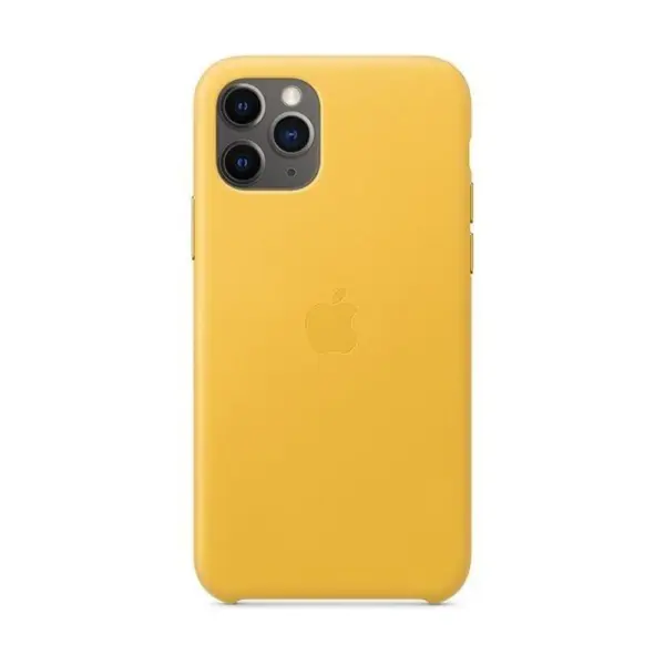 Apple Iphone 11 Pro Leather Case - Meyer Lemon-0