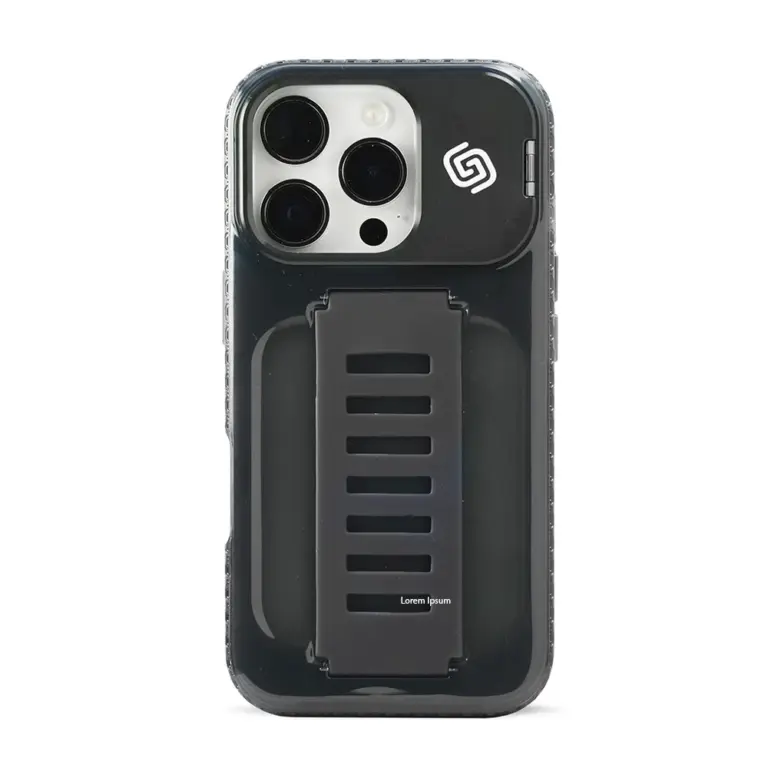 Grip2u Boost Case with Kickstand iPhone 16 Pro - Smoky-0