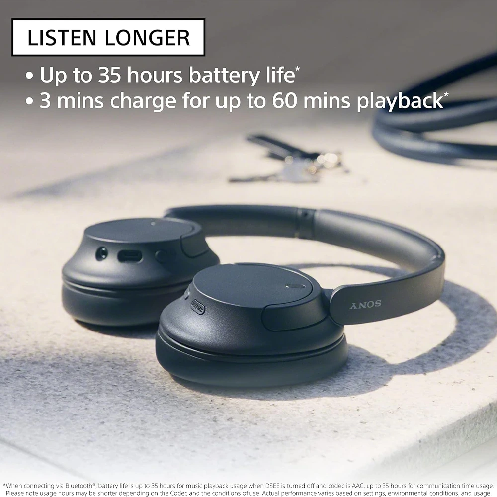 Sony Wireless Noise Cancelling Wireless Bluetooth Headphone (WH-CH720N) - Black-128475 Sony Wireless Noise Cancelling Wireless Bluetooth Headphone (WH-CH720N) - Black-128475