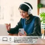 Sony Wireless Noise Cancelling Wireless Bluetooth Headphone (WH-CH720N) - White-128489