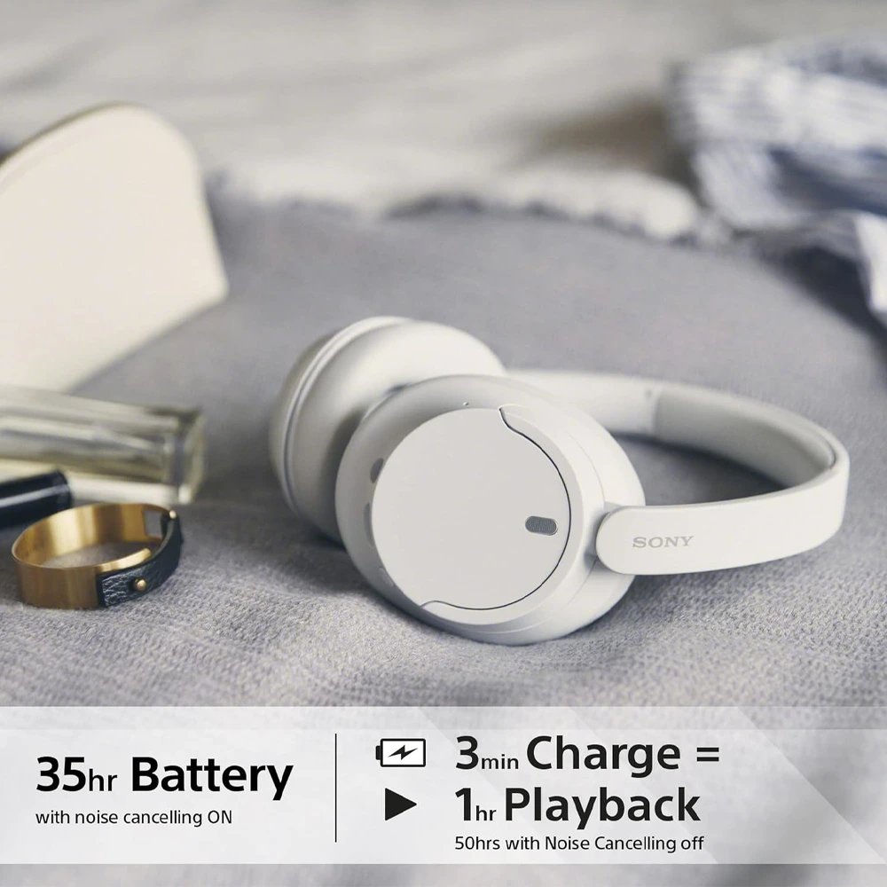 Sony Wireless Noise Cancelling Wireless Bluetooth Headphone (WH-CH720N) - White-128487 Sony Wireless Noise Cancelling Wireless Bluetooth Headphone (WH-CH720N) - White-128487