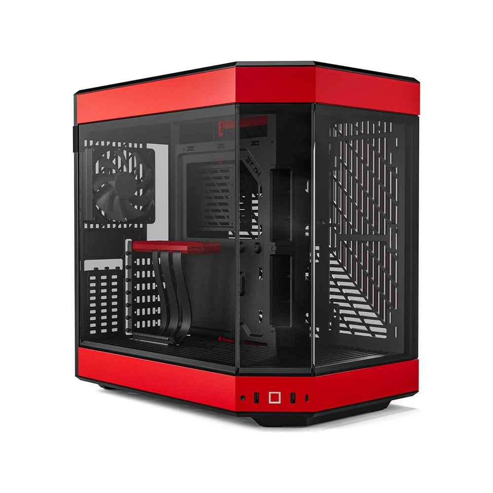 Hyte Y60 Dual Chamber Panoramic Tempered Glass Atx Modern Aesthetic Case - Red-0 Hyte Y60 Dual Chamber Panoramic Tempered Glass Atx Modern Aesthetic Case - Red-0