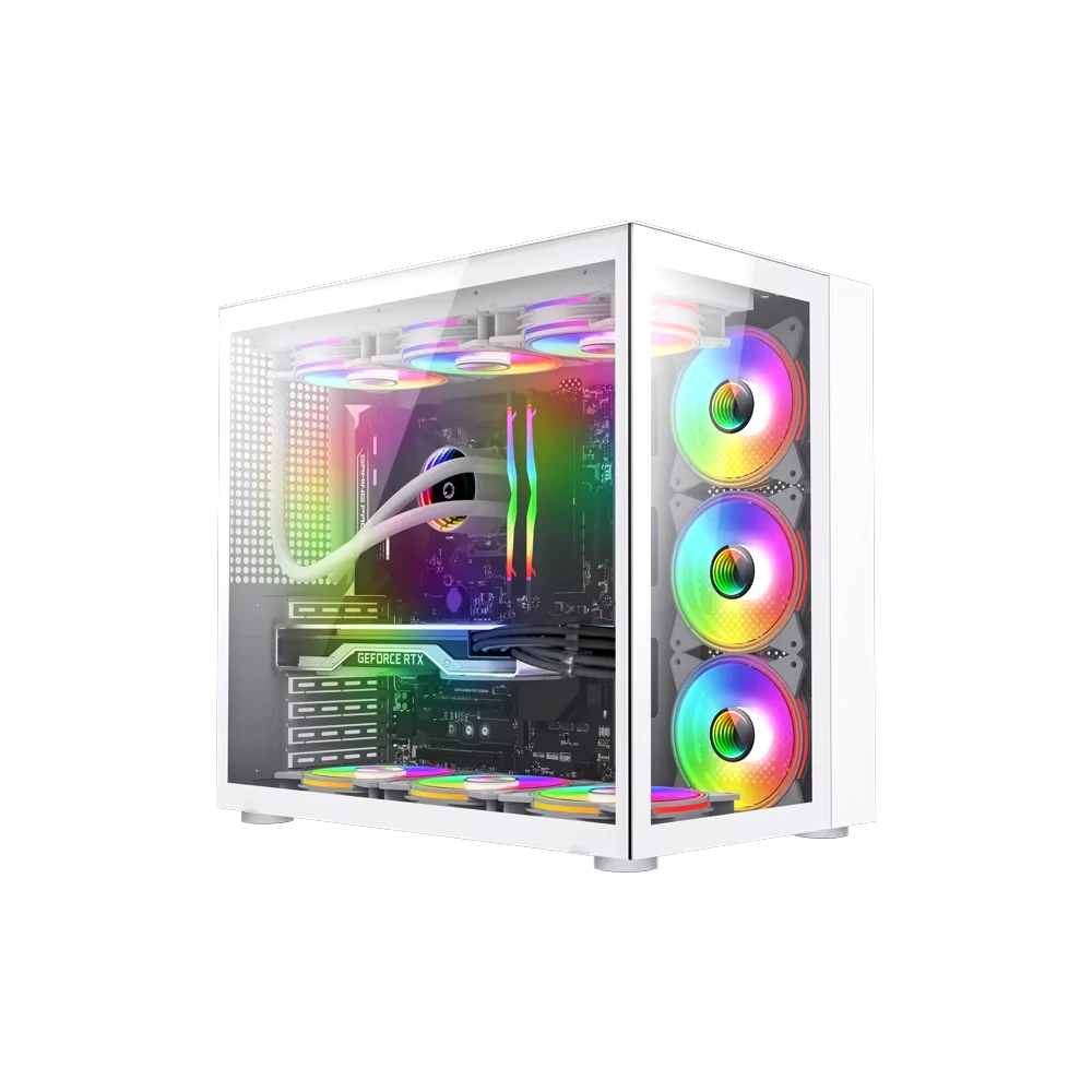 Hestart Atx Gaming Case, Usb3.0 - White-0 Hestart Atx Gaming Case, Usb3.0 - White-0