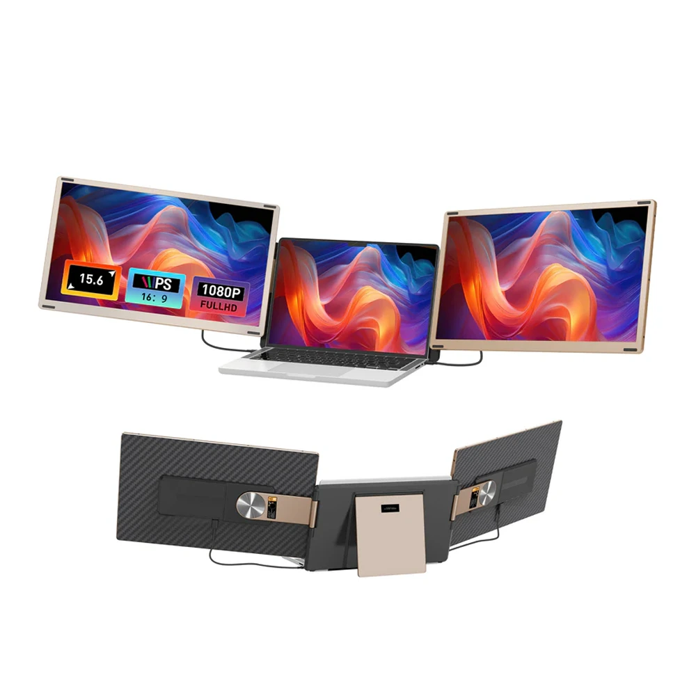 Gamvity S6 Triple Screen Laptop Screen Extender-0 Gamvity S6 Triple Screen Laptop Screen Extender-0