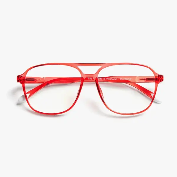 Barner Screen Glasses Brad Glossy - Radiant Red-0