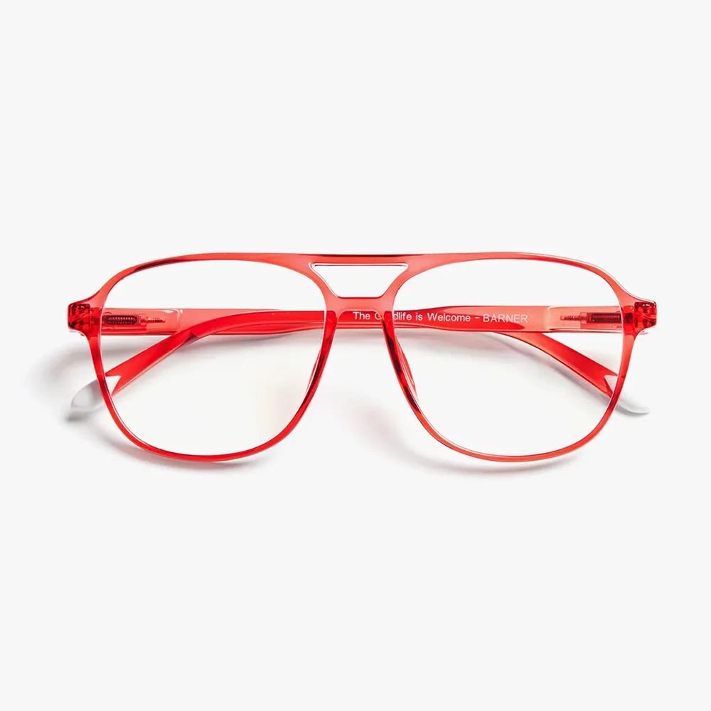 Barner Screen Glasses Brad Glossy - Radiant Red-0 Barner Screen Glasses Brad Glossy - Radiant Red-0