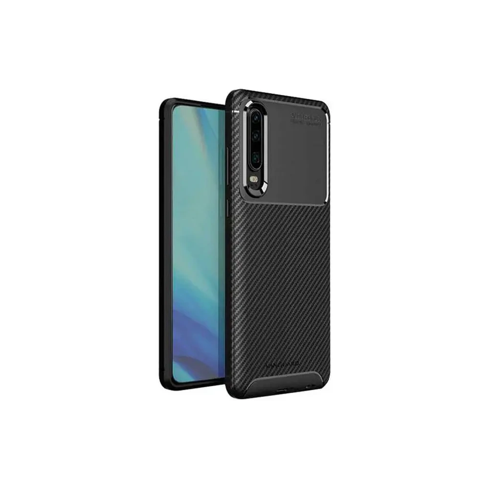 Viva Madrid Vanguard Sleek Back Case Compatible For Huawei P30 Carbon Black-0 Viva Madrid Vanguard Sleek Back Case Compatible For Huawei P30 Carbon Black-0