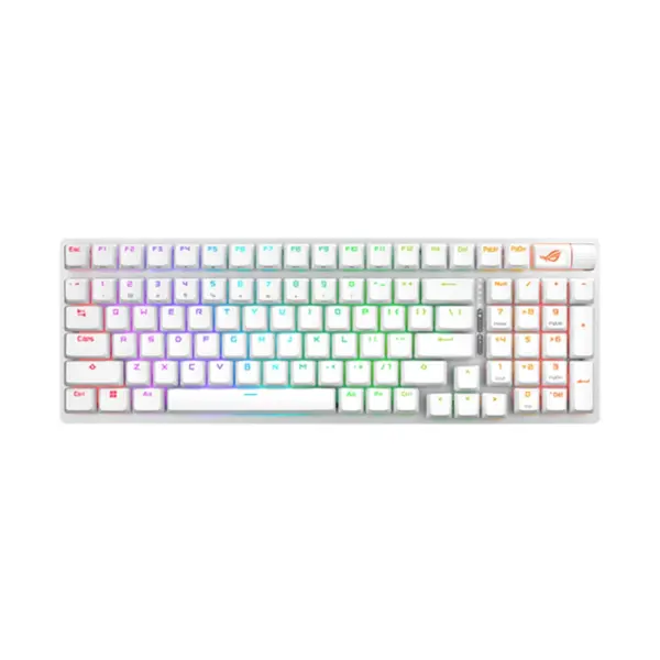 Asus Rog Strix X902 Scope Ii 96 Rx Wireless - Rgb Optical Mechanical Gaming Keyboard Arabic - White -0