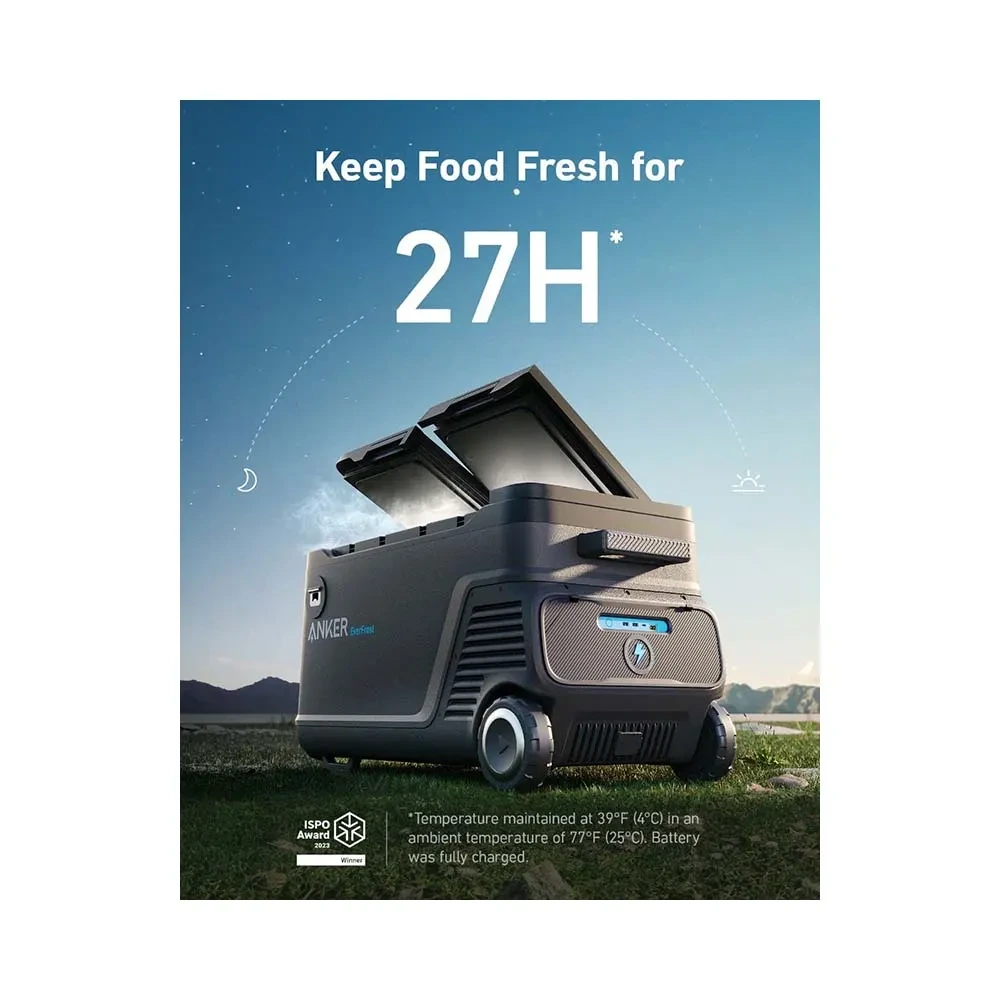 Anker Everfrost Powered Cooler 50 - Black/green-129592 Anker Everfrost Powered Cooler 50 - Black/green-129592