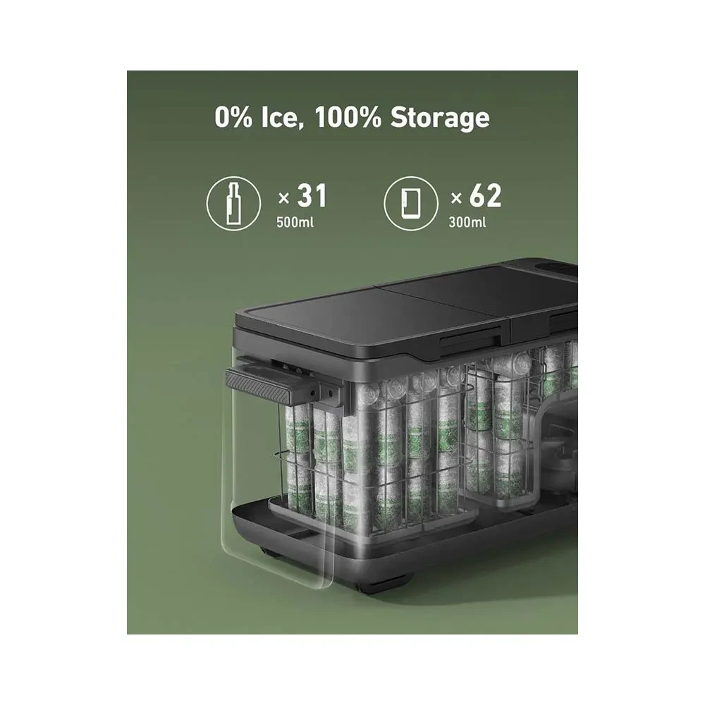 Anker Everfrost Powered Cooler 50 - Black/green-129593 Anker Everfrost Powered Cooler 50 - Black/green-129593