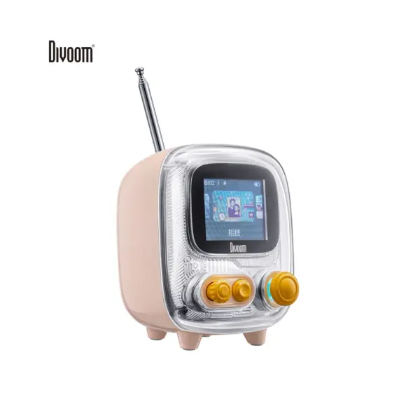 Divoom Tiivoo-2 Photo Album & Lyrics Bluetooth Speaker - Tender White-0