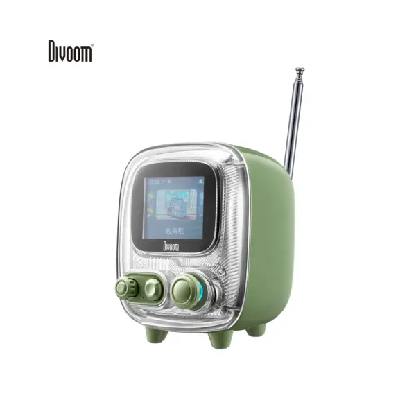Divoom Tiivoo-2 Photo Album & Lyrics Bluetooth Speaker - Vintage Green-0