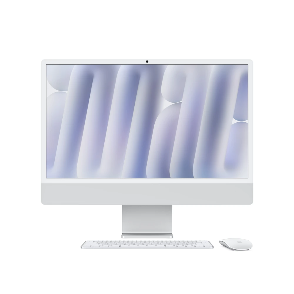 Apple Imac M4 24-inch 4.5k Retina Display With 10‑core Cpu 10‑core Gpu 16gb 256gb Ssd - Silver (Arabic)-0 Apple Imac M4 24-inch 4.5k Retina Display With 10‑core Cpu 10‑core Gpu 16gb 256gb Ssd - Silver (Arabic)-0